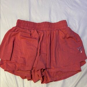 Women's pink flowy shorts